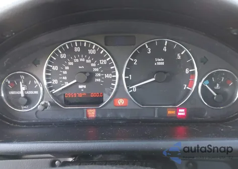 2001 BMW Z3 2.5I из США, поврежденный, VIN WBACN33491LM01445